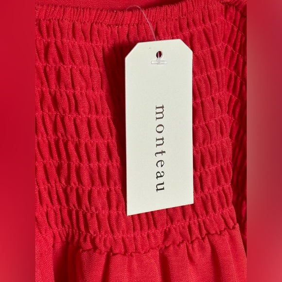 Monteau Spaghetti Strap Top in Soft Orange - Picture 4 of 5